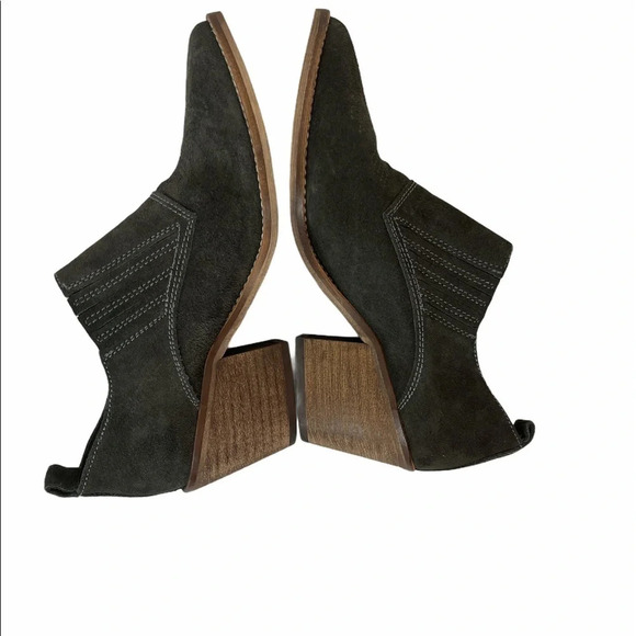 Anthropologie Sixty Seven Gray Western Ankle Boot - Picture 6 of 11